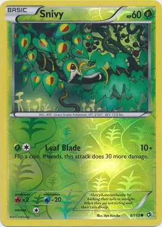 Legendary Treasures Snivy #6/113 reverse holo